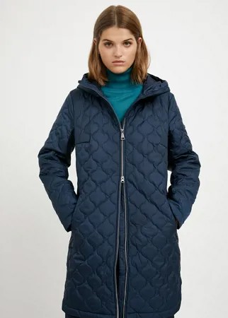 Утепленное пальто женское Finn Flare A20-32002 синее L