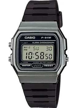 Японские наручные  мужские часы Casio F-91WM-1B. Коллекция Vintage