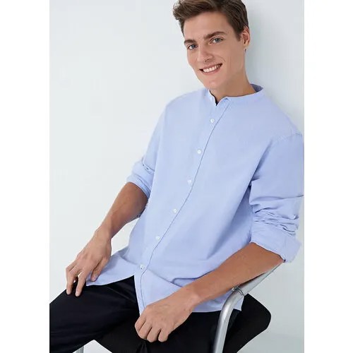 Рубашка O'STIN, размер 54-56, голубой