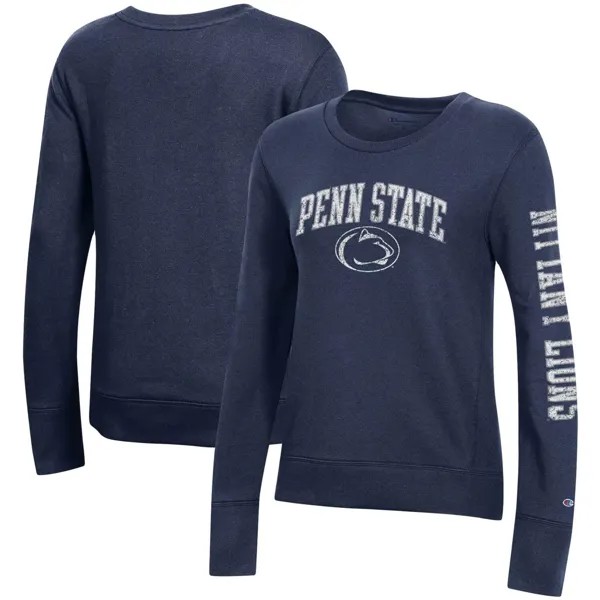 Женская флисовая толстовка с круглым вырезом Champion Penn State Nittany Lions University 2.0 Champion