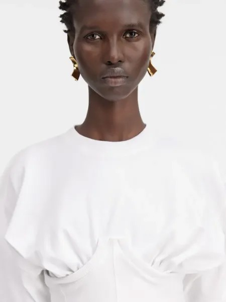 Футболка-бюстье Le Карако Jacquemus, белый