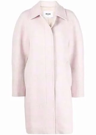 MSGM пальто с потайной застежкой