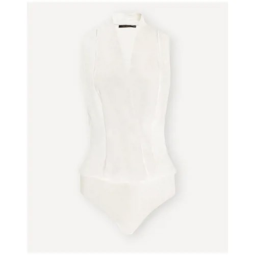 Белая блузка-боди Deseo, цвет молочный, размер XS