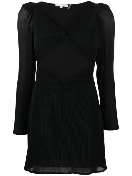 LoveShackFancy платье мини Nanita с вырезом, черный