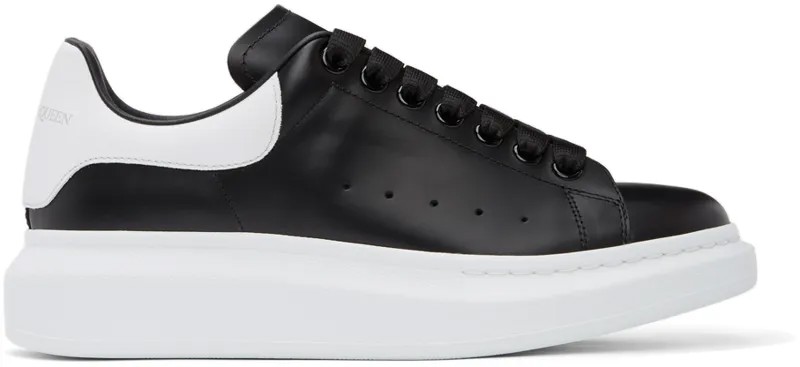 Черно-белые массивные кеды Alexander McQueen