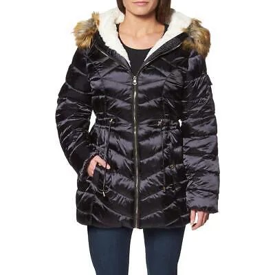 Пуховик для женщин Jessica Simpson - Зимняя стеганая куртка на уютной подкладке из искусственного меха