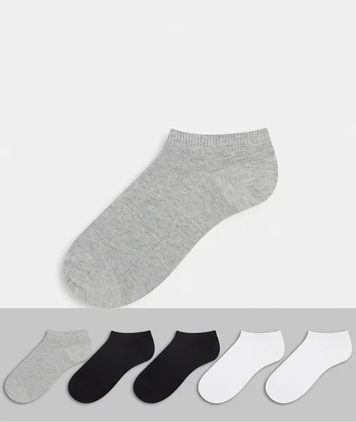 Набор из 5 пар спортивных носков ASOS DESIGN-Многоцветный