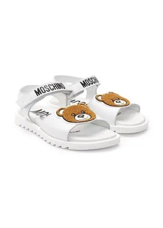 Moschino Kids сандалии с аппликацией Teddy