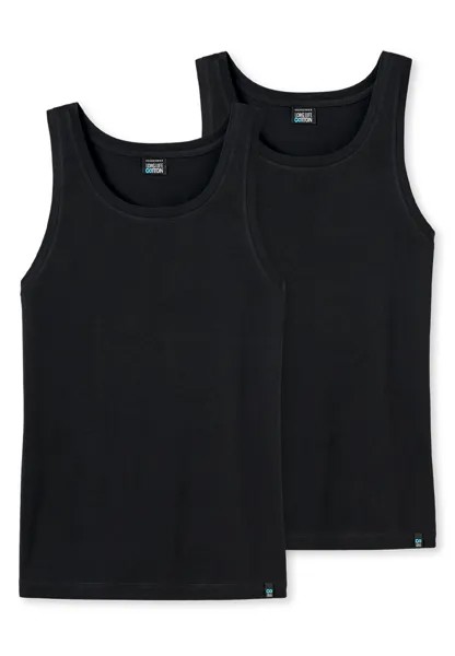 Майка Schiesser/Tanktop Long Life Cotton, черный