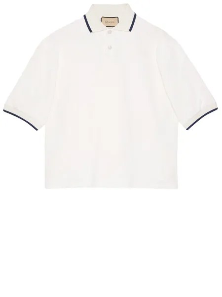 Рубашка Gucci GG cotton polo, белый