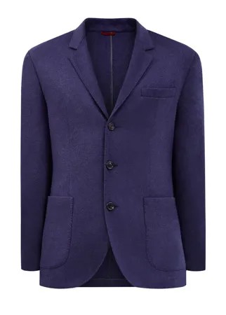 Пиджак в стиле sprezzatura из кашемира с накладными карманами