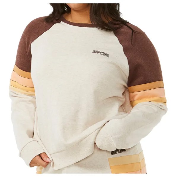 Пуловер Rip Curl Women's Surf Revival Raglan Crew, цвет Oatmeal Marle