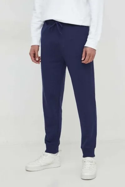 Спортивные брюки из хлопка United Colors of Benetton, темно-синий