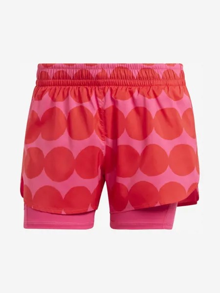 Шорты женские adidas Marimekko 2 in 1, Красный