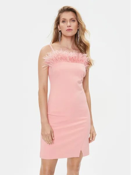 Коктейльное платье узкого кроя Twinset, розовый