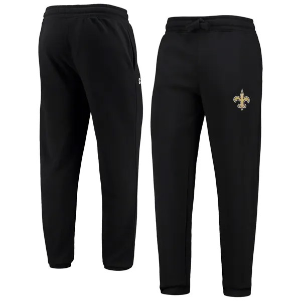 Мужские черные спортивные штаны для бега New Orleans Saints Option Starter