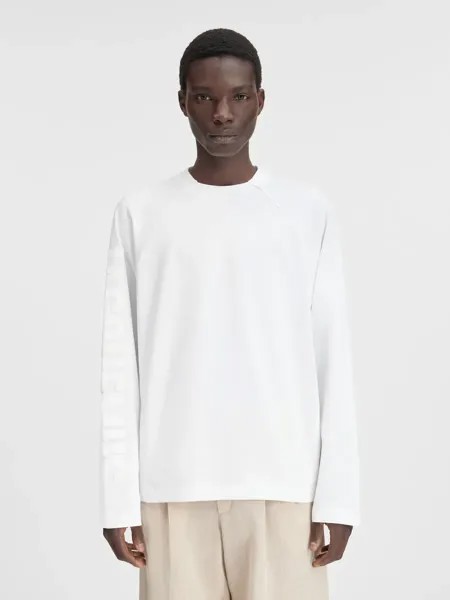 Футболка с логотипом на рукавах Le Typo Manches Longues Jacquemus, белый