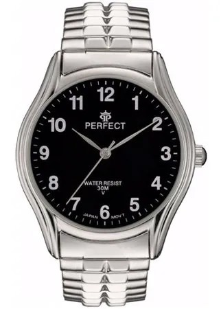 Perfect часы наручные, мужские, кварцевые, на батарейке, металлический браслет, японский механизм X241-141