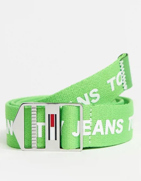 Зеленый ремень Tommy Jeans