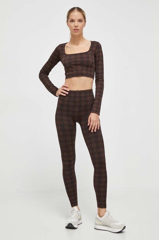 Рубашка с длинным рукавом Guess, коричневый