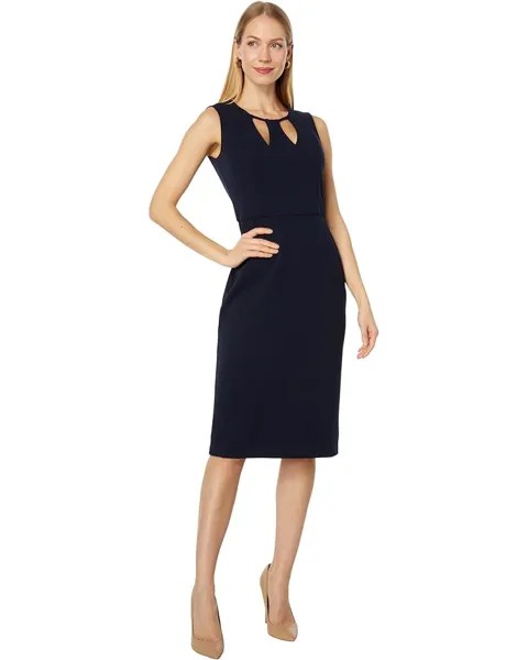 Платье Donna Morgan Midi Sleeveless with Neck Cutouts, цвет Twilight Navy
