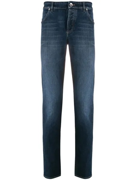 Brunello Cucinelli джинсы кроя слим, синий