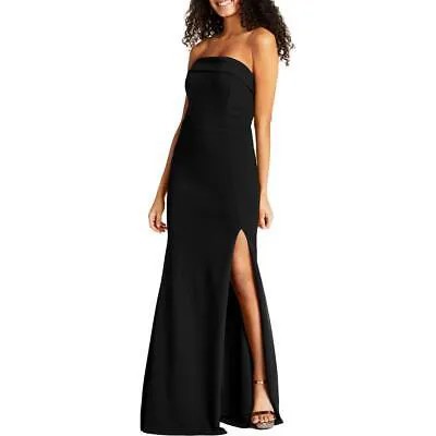 Женское черное длинное вечернее платье макси с разрезом Crystal Doll для подростков 9 BHFO 6011