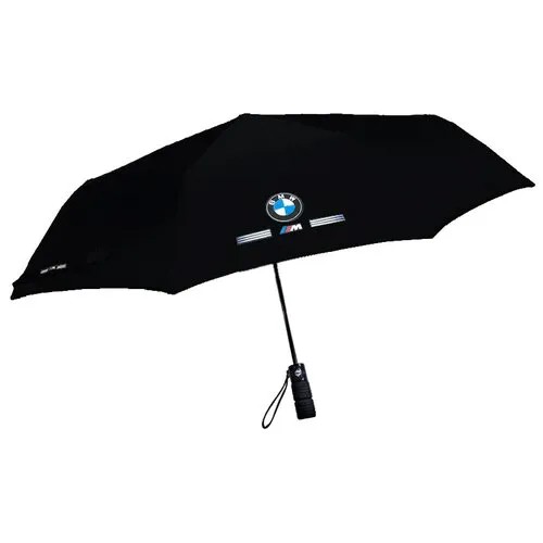 Зонт мужской Lavida автоматический, серый c логотипом BMW M