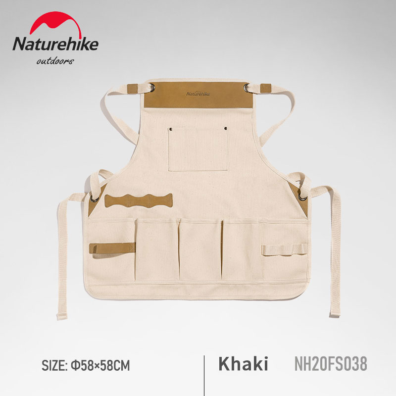 Кожаный Рабочий Фартук Naturehike с несколькими карманами, многофункциональный походный комбинезон для пикника, устойчивый к загрязнениям и износу