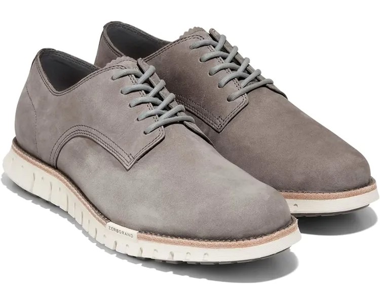 Оксфорды Cole Haan Zerogrand Remastered Plain Toe, цвет Titanium Nubuck/Silver Birch