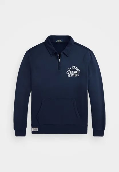 Толстовка CREST FLEECE COLLARED SWEATSHIRT Ralph Lauren, темно-синий