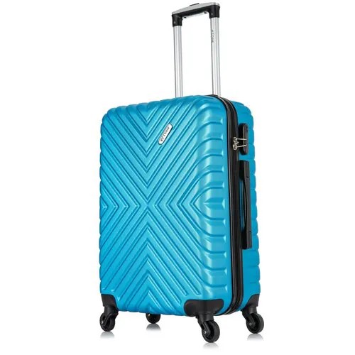 Умный чемодан L'case New Delhi Ch0814, 61 л, размер M, синий, голубой