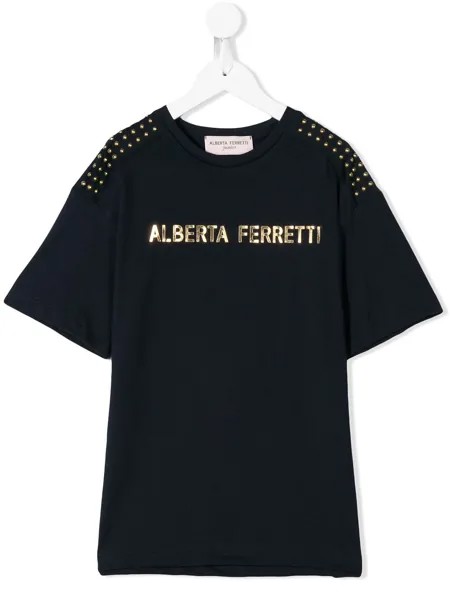 Alberta Ferretti Kids футболка с принтом логотипа