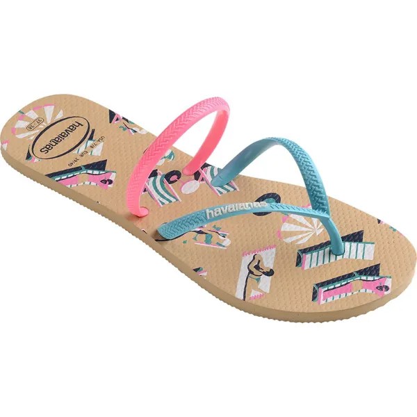 Шлепанцы Havaianas Flat Duo Vibes, синий