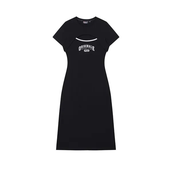 FILA Женские шорты-платье с рукавами, цвет Black