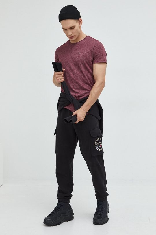 Футболка Tommy Jeans, бордовый