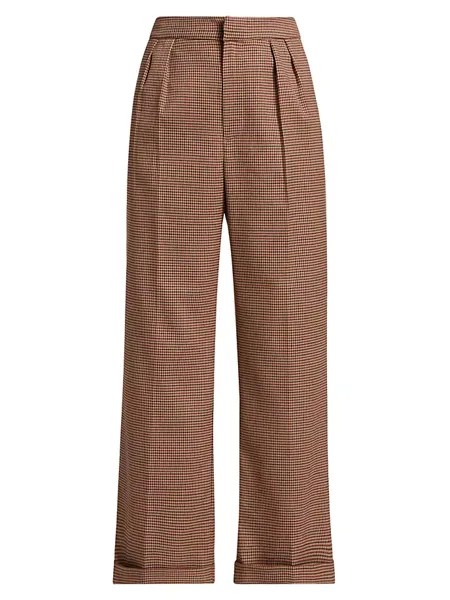 Укороченные широкие брюки Jia Paige, цвет rosewood