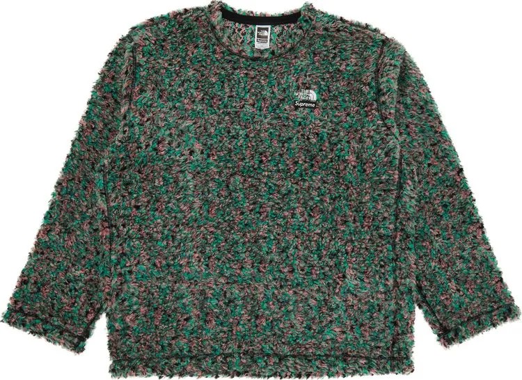 Лонгслив Supreme x The North Face High Pile Fleece Long-Sleeve Top 'Multicolor', разноцветный