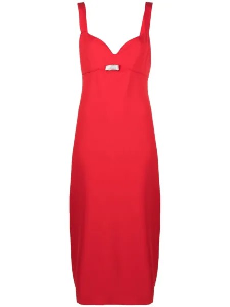 Roland Mouret платье миди без рукавов, красный