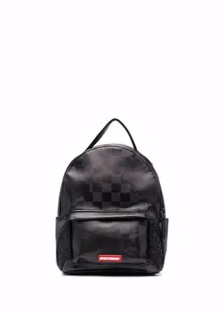 Sprayground рюкзак в клетку с нашивкой-логотипом