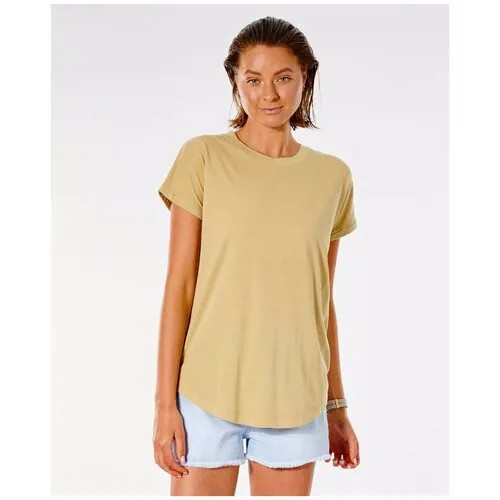 Футболка Rip Curl PLAINS TEE, цвет 146 GOLD, размер M