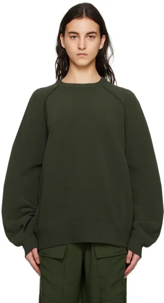 Зеленый классический свитер Y-3