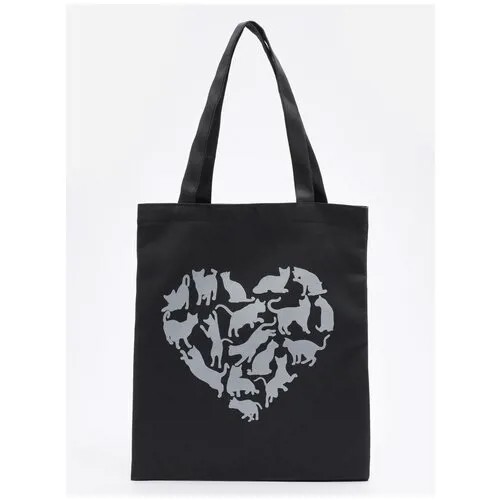 Сумка-шоппер с рисунком Cat Heart