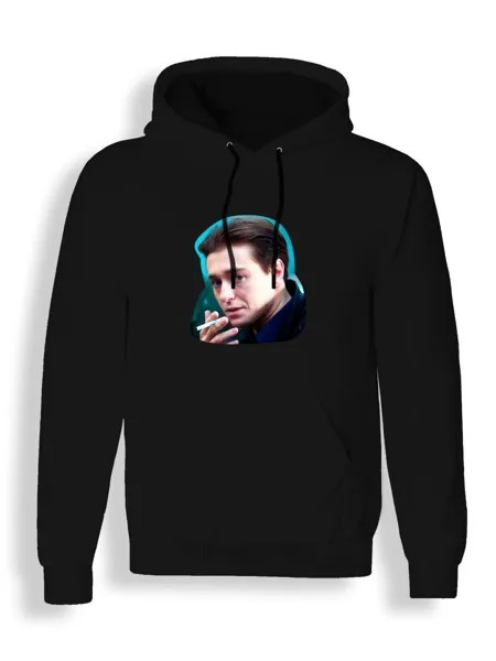 Худи унисекс СувенирShop Бригада/Саша Белый/Космос/Пчела/Фил 4 черное XL