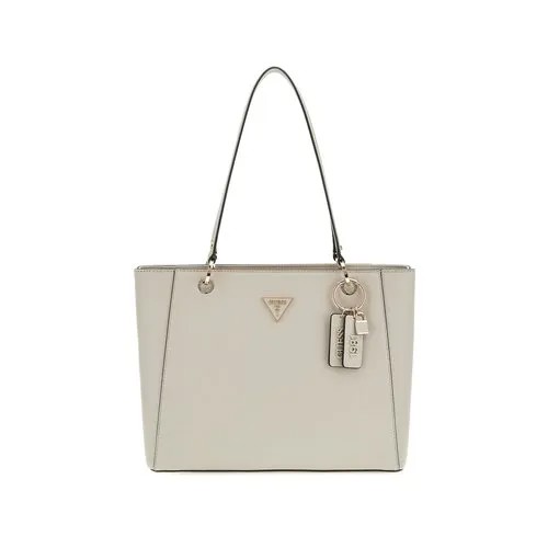 Сумка тоут GUESS Noelle, фактура зернистая, коричневый