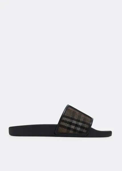 Шлепанцы BURBERRY Furley slides, принт