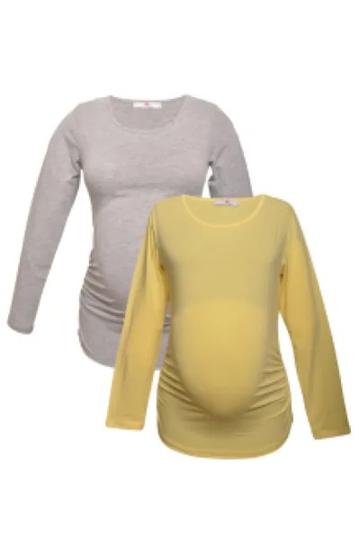 Лонгслив для беременных женский Luvmabelly 58874 желтый XL (доставка из-за рубежа)
