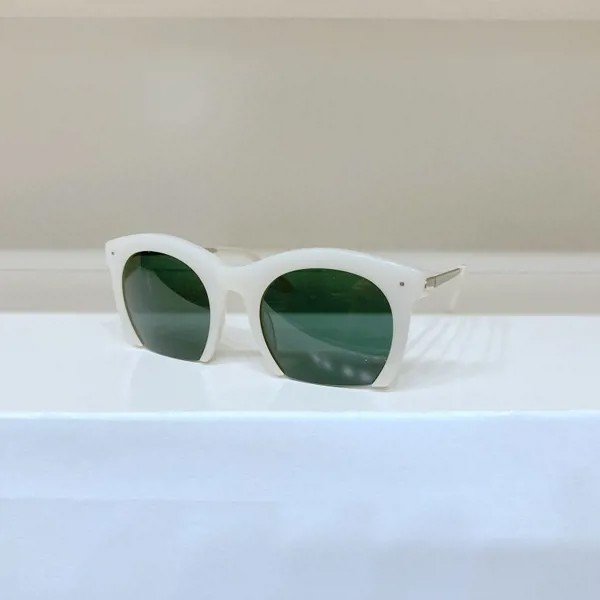 Полукруглые черные кремовые белые Черепаховые полуоправы, высококачественные женские солнцезащитные очки, модные мужские очки по рецепту