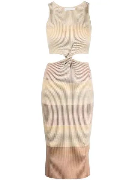 Jonathan Simkhai платье миди Colleen с драпировкой
