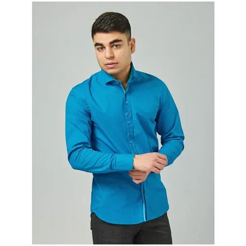 Рубашка Louis Fabel, размер (46)S, синий
